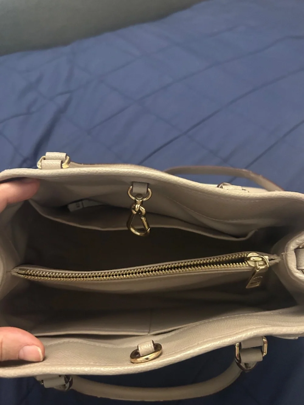 Coach Margot Carryall Satchel Colorblock Chalk/Grey
